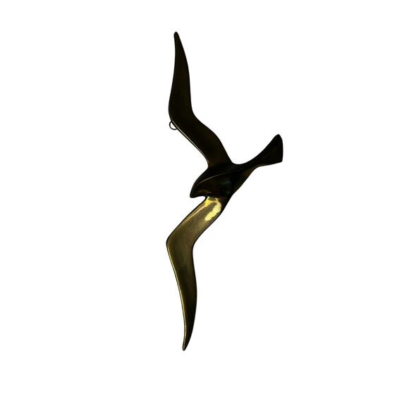Vintage Brass Flying Seagulls Set of 3 Wall Decor - Picture 5 of 9